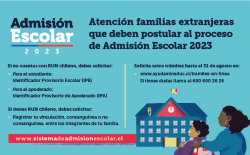 Los pasos para postulantes sin RUN al sistema de Admisión Escolar 2023