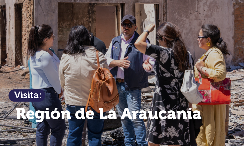 Ministro de Educación concluye viaje a zonas afectadas por incendios forestales con visita a La Araucanía