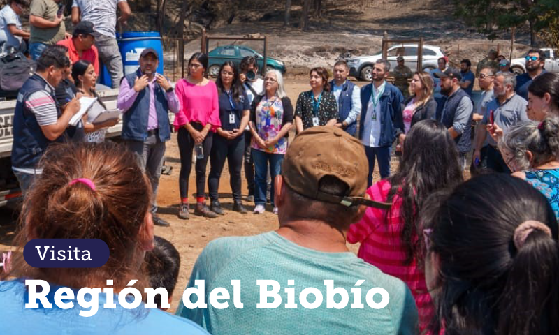 Ministro Ávila concluye su visita a la Región del Biobío en Mulchén