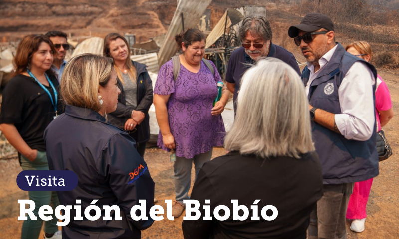 Ministro Ávila visita Santa Juana y Tomé