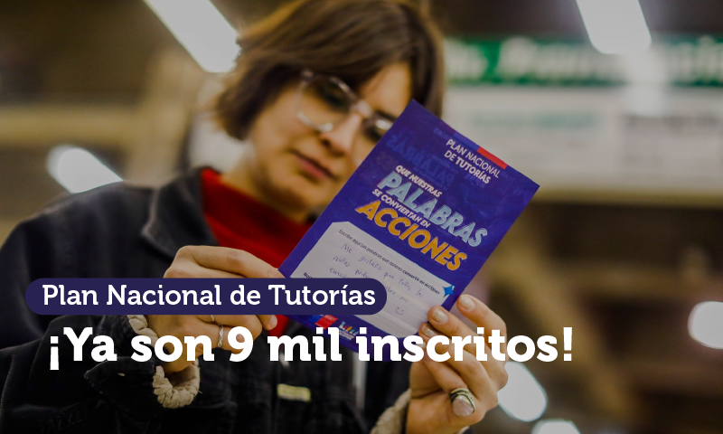 Plan Nacional de Tutorías supera los 9.000 inscritos