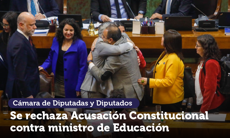 Se rechaza Acusación Constitucional contra ministro de Educación