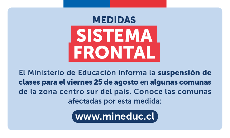 suspensión de clases 25 agosto