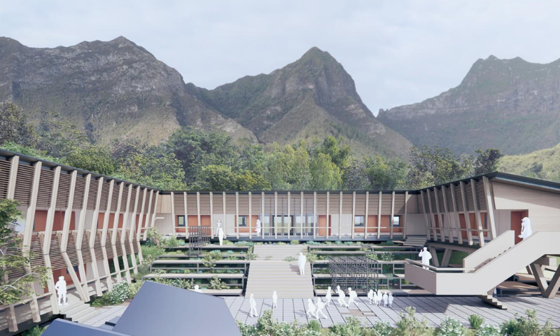 Imagen referencia del nuevo colegio para el Archipiélago Juan Fernández